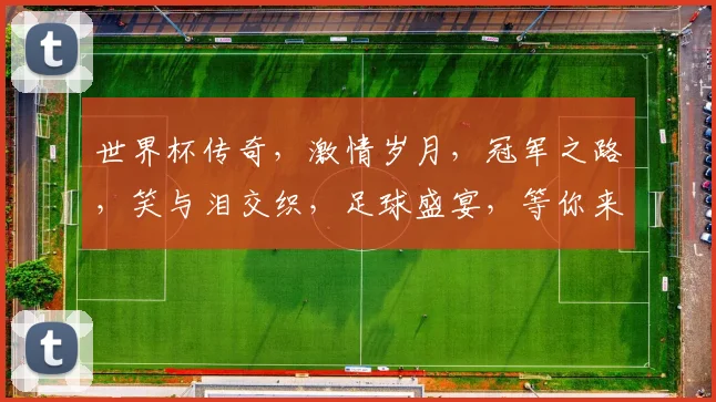 世界杯传奇，激情岁月，冠军之路，笑与泪交织，足球盛宴，等你来见证。